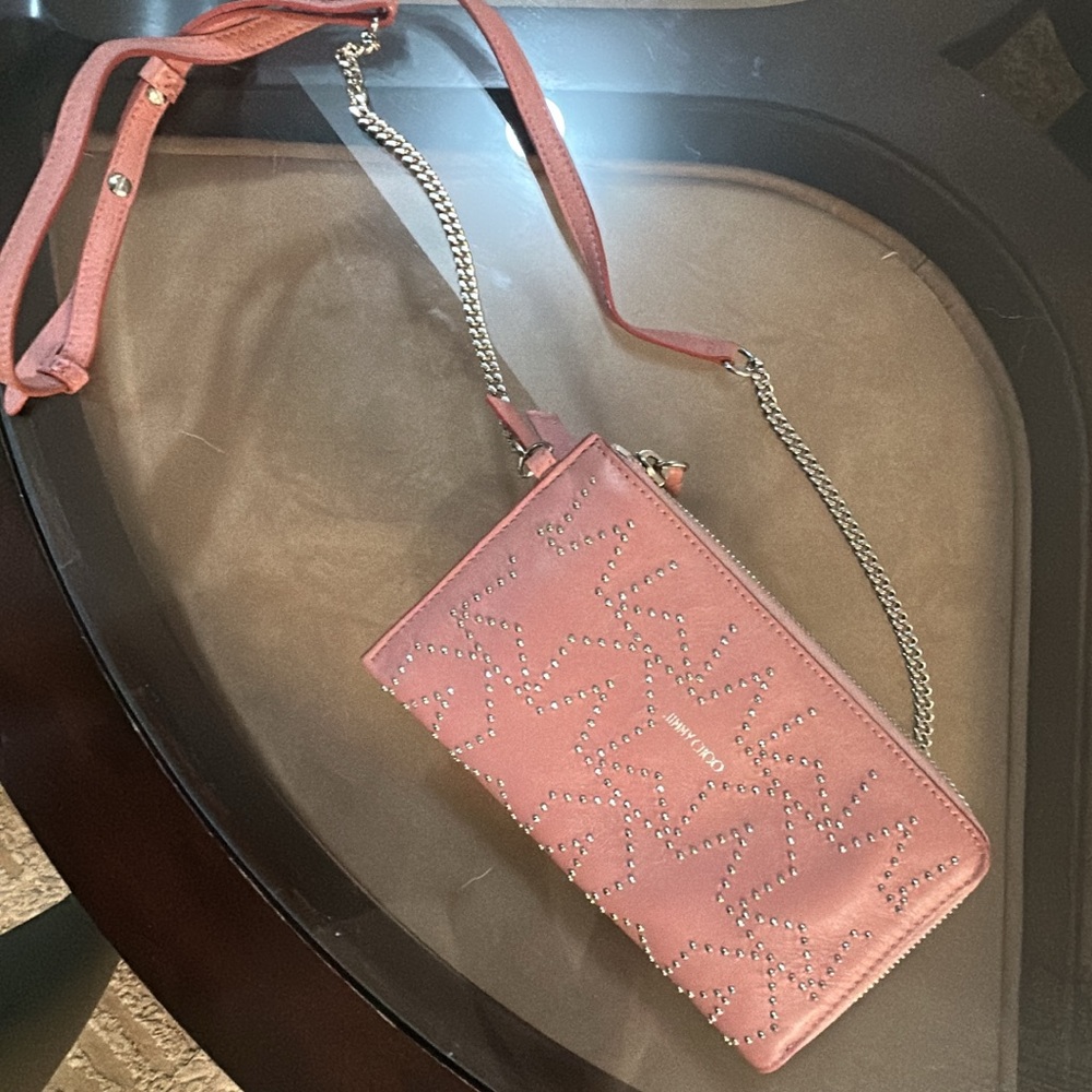 Jimmy Choo Pink Studded Women's Bag